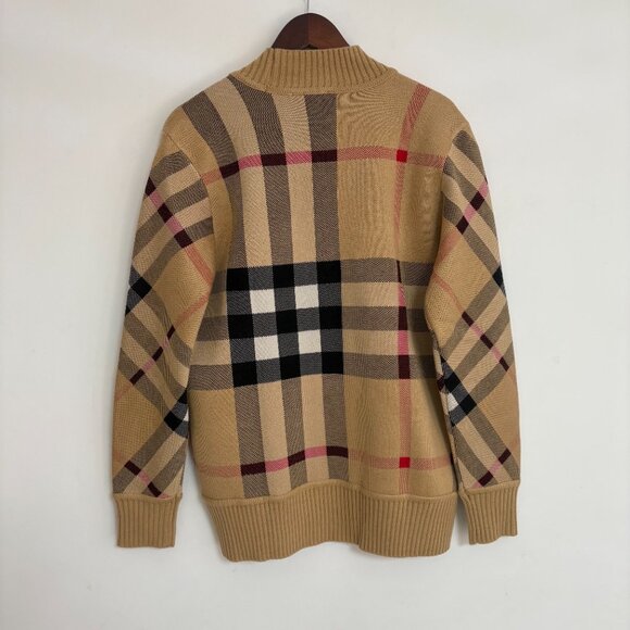 Burberry Vintage Check Wool Blend Cardigan - Picture 12 of 15